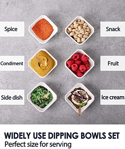 Taeochiy 12 Pack Ceramic Dipping Bowls, 3 Oz Soy Sauce Dish, Small Dip