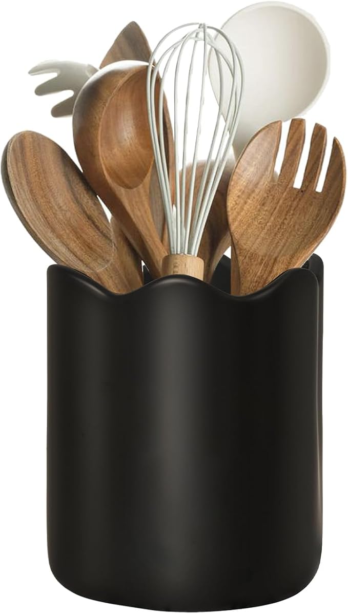Ceramic Utensil Holder for Kitchen Counter, 6.2" Kitchen Utensil Holder by Unknown