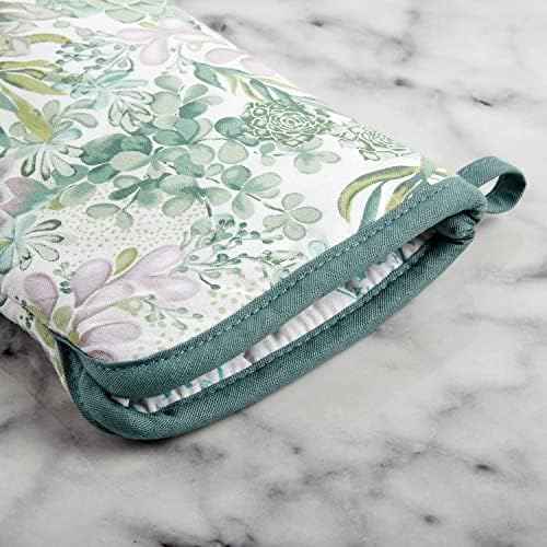 Martha Stewart Succulents Oven Mitts, 2-Pack, Green