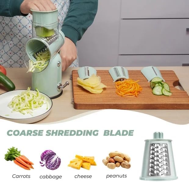 Rotary Cheese Grater Manual Hand Crank - Image 7
