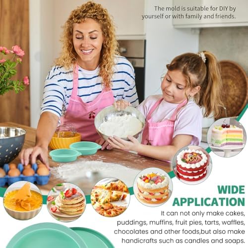 4Pcs Air Fryer Egg Mold, Silicone Egg Bites Molds for Baking Muffin