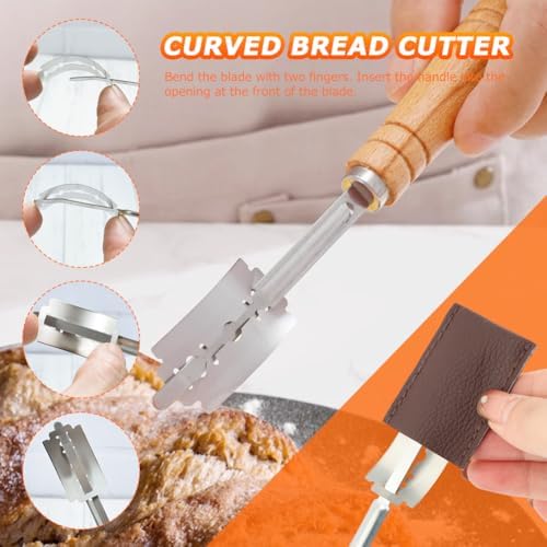 5 Pcs Baguette Bread Pan Set, Nonstick 4 Loaf French Bread Baking Pans