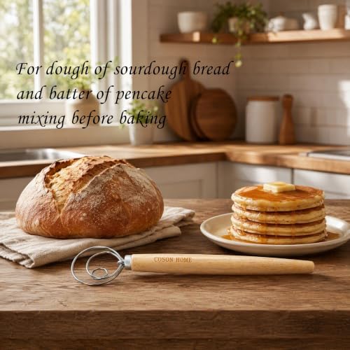 2 Pack Danish Dough Whisk, Sourdough Bread Baking Supplies