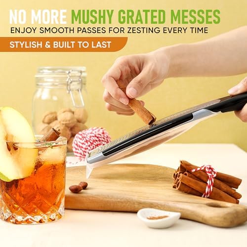 Spring Chef Stainless Steel Lemon Zester - Garlic & Ginger Grater