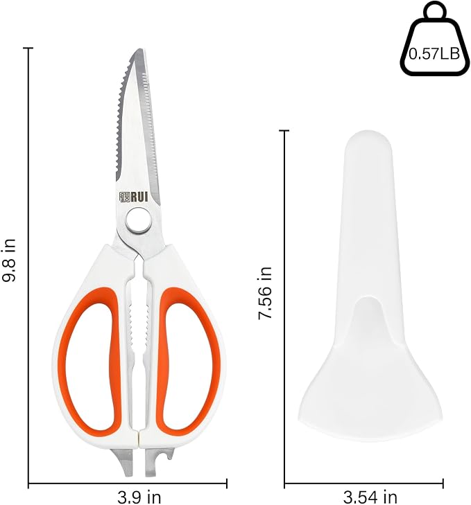 Kitchen Scissors with Magnetic Holder Heavy Duty Magnetic Scissors - Image 9