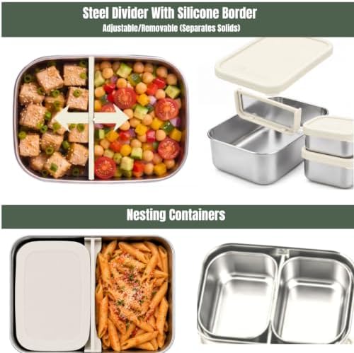 Modaniam Flexibento 40 OZ Stainless Steel Lunch Box Set