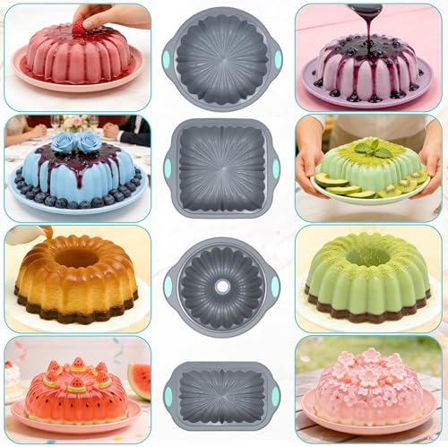 To encounter 69 Pieces Silicone Baking Set, Non-Stick Bakeware Set