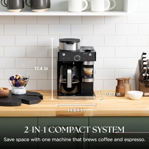 Ninja CFN601 Espresso & Coffee Maker, Black
