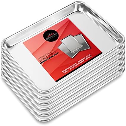 Last Confection 6 Cookie Baking Sheets 9" x 13" - Small Rimmed