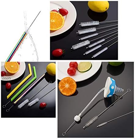 Long Straw Brush Set of 10, 8-ihch, 10 Different Diameters