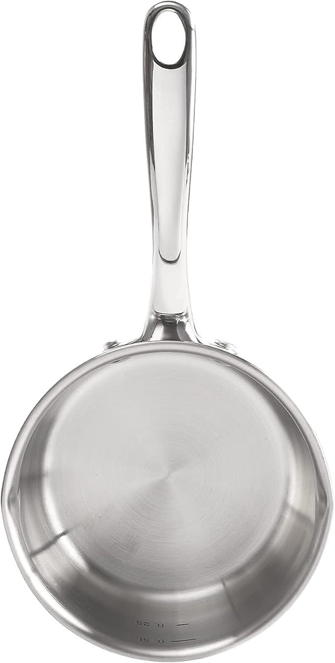 DEAYOU 18/10 Stainless Steel Butter Warmer Measuring Pan, 0.5-Quart Milk Warmer - Image 5