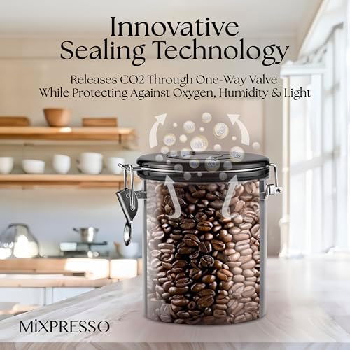 Mixpresso Airtight 16oz Coffee Canister