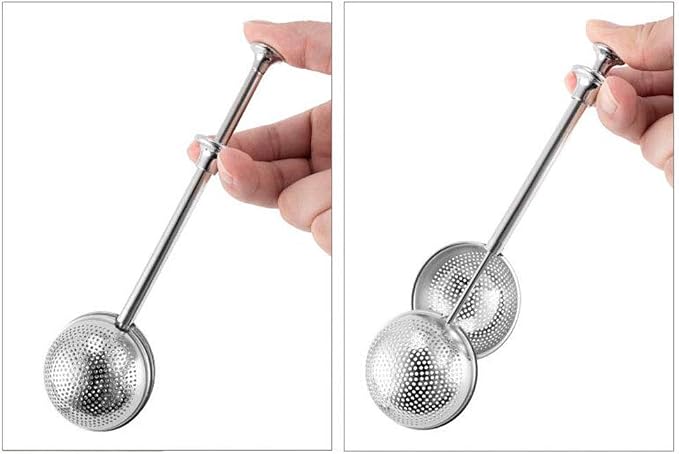 4Pcs Stainless Steel Tea Infuser Tea Strainer Sugar Flour Sifters Powdered - Image 3