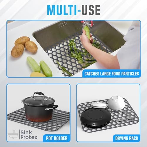 Silicone Sink Protectors for Kitchen Sink – 2 Pack Kitchen Sink Mats