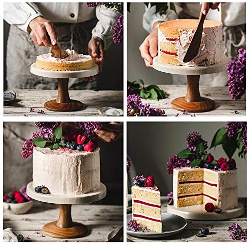 TeamFar 6 Inch Cake Pan, 6” x 3” Stainless Steel Round Baking Pan Set