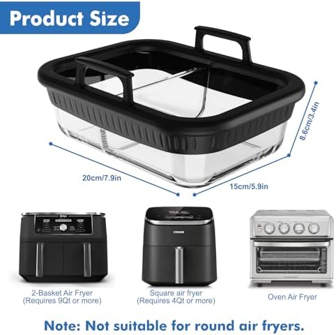Air Fryer Accessories for Ninja Foodi DZ401, DZ550, SL401, SL451 10Qt