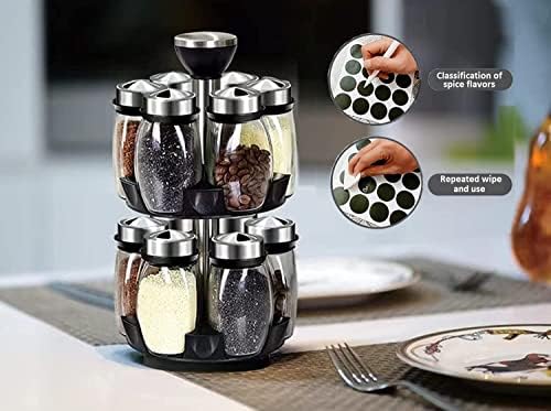 Revolving Spice Rack Organizer Countertop, Spinning Spice Storage Rack