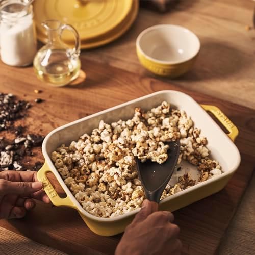 STAUB Ceramic Rectangular Baking Dish Set, 2-Piece, Citron