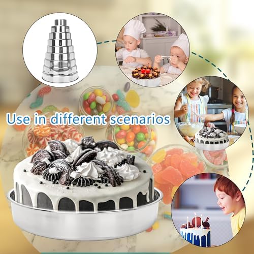 9 Pcs Cake Pans Stainless Steel 4 Inch 6 Inch 7 Inch 8 Inch 9 Inch