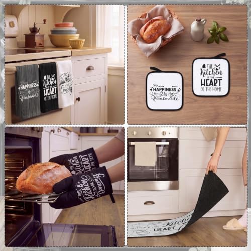 Haull 10 Pcs Black White Kitchen Decor and Accessories Set