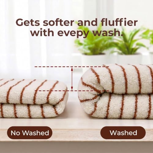 Jacquotha 2-Piece Striped Hand Towels - Fall Kitchen & Bathroom Towels