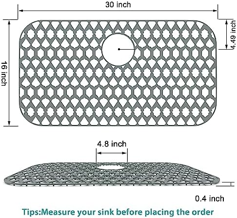 Silicone Kitchen Sink Protectors Mats - 12" 13" 14" 16" 18" 19" 21"