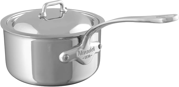 Mauviel M'Cook 5-Ply Polished Stainless Steel Sauce Pan by Mauviel