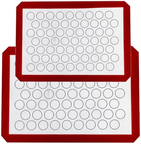 Silicone Baking Mat, Nonstick Silicone Baking Sheet Set of 2, Reusable
