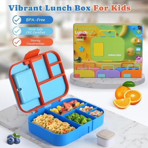 QQKO Bento Box for Kids, Bento Box Adult Lunch Box, Lunch Containers