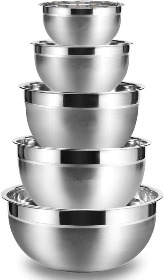 Mixing Bowls, Utensils for the Kitchen, Dishwasher Safe, 3.75L / 3.25L / 2.5L / by YUNYDSM