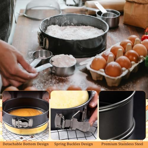179pcs Cake Decorating Supplies with 4 Springform Pans Cake Pan Baking