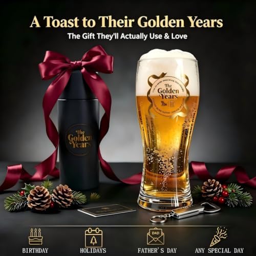 150° Beer Glass 16oz Pilsner Glass Gift Set