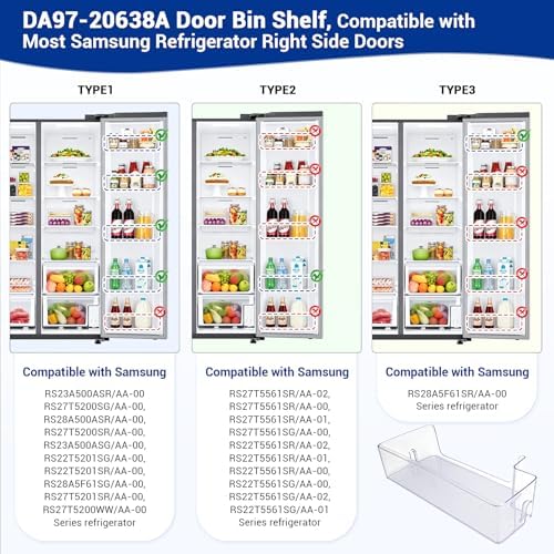 DA97-20638A Refrigerator Door Bin Compatible with Samsung Refrigerator