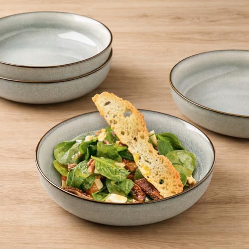 GBhome 8.75'' Large Ceramic Pasta Bowls, 38oz Stoneware Pasta Serving