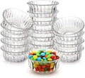 Frcctre 16 Pack 4 Inch Glass Bowls, 8.5 Oz Small Glass Prep Bowls