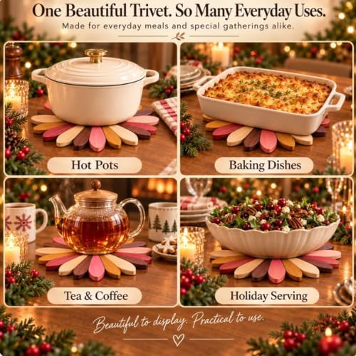 Fairy Bloom Trivet – Folding Fairy Décor & Heat-Resistant Table