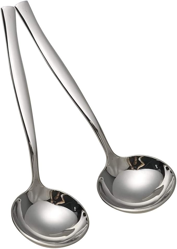 Idotry 2-Piece Stainless Steel Gravy Soup Spoon, Gravy Ladle Soup, Small Ladle - Image 7