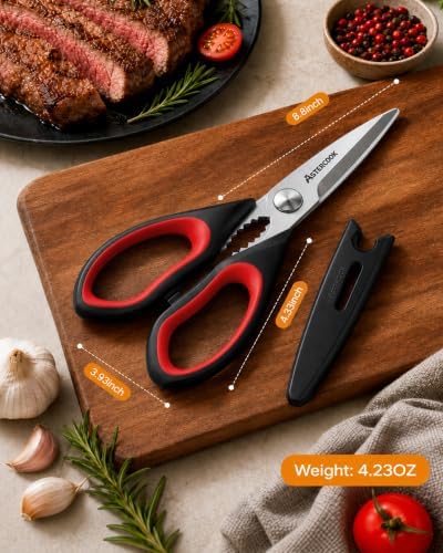 Astercook Kitchen Scissors, 3-Pack Heavy Duty Kitchen Shears with