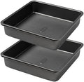 Tiawudi Square Cake Pan, Nonstick Baking Pan for Bread or Brownie, 9x9