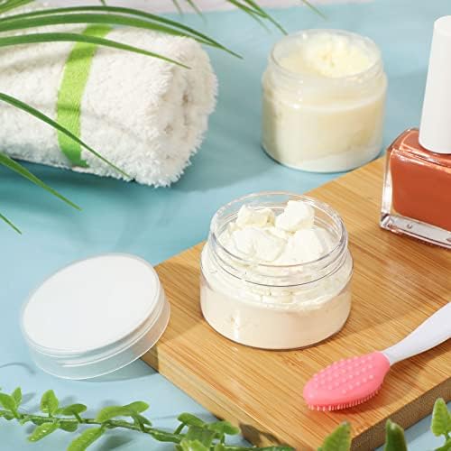SATINIOR 100 Pcs Plastic Jars with Lids Small Containers Lids Wide