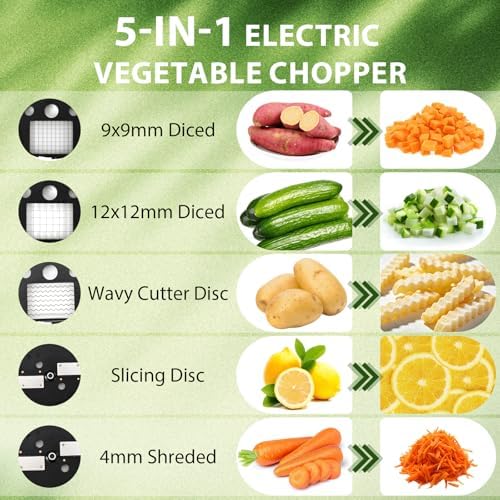 5-in-1 Stainless Steel Vegetable Chopper
