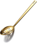 Berglander Gold Cooking Spoon, Stainless Steel Slotted Serving Spoon Titanium by Berglander