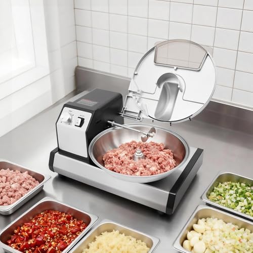 Commercial Food Processor, 250W Heavy Duty Electric Veggie Mincer with