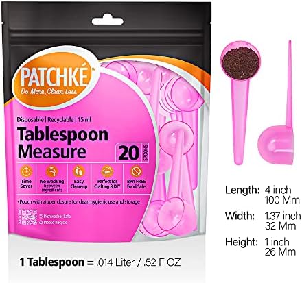 Disposable Measuring Spoons, Fits in Jar, Good for Formula, Coffee