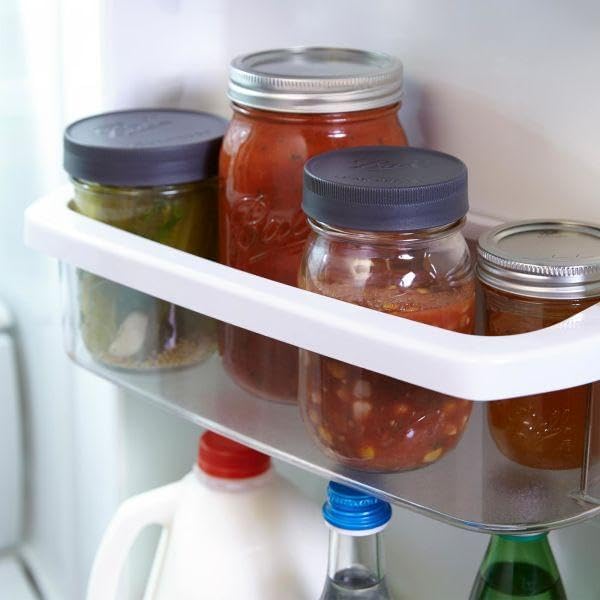 Ball Plastic Lids for Glass Mason Jars, Wide, 6 Count (Pack of 2)