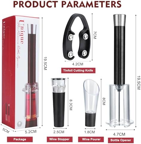 Wino on the Go Wine Opening Set, Air Pump Wine Bottle Opener Set, The