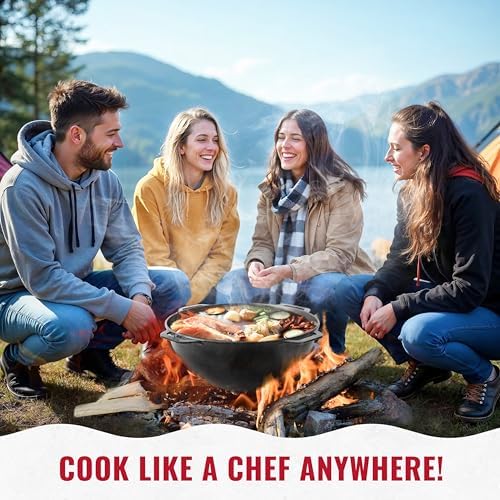 Dutch Oven Pot with Lid Syton (12.5 Quarts (12 L) - Camping Dutch Oven