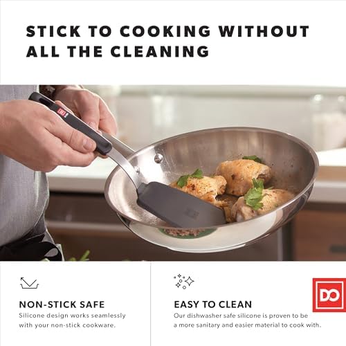 DI ORO Silicone Turner Spatula Set, 3-Piece