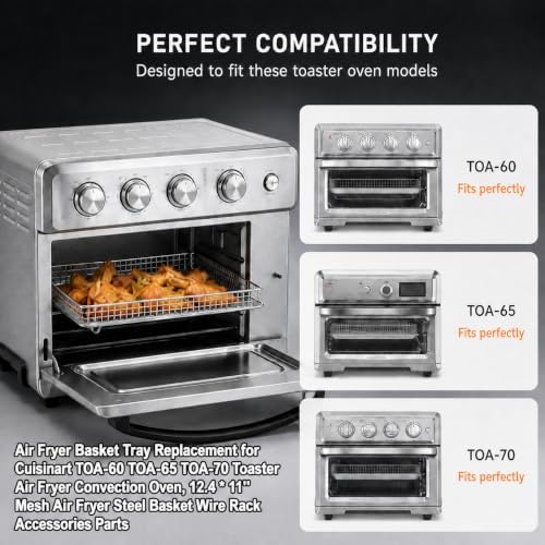 3PCS Replacement Parts for Cuisinart TOA-60 TOA-65 TOA-70 Air Fryer
