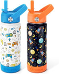 Fimibuke Kids Insulated Water Bottle, 18oz BPA FREE Kids Cups with